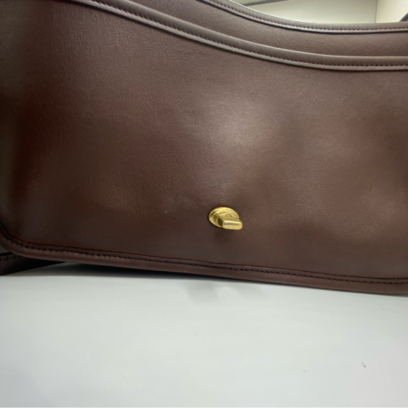 Vintage Coach New York Leather Crossbody Clutch 80’s Professional Restored Mocha - Picture 7 of 11